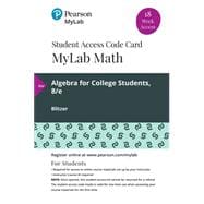 MyLab Math with Pearson eText -- 18 Week Standalone Access Card -- for Algebra for College Students