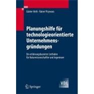 Planungshilfe Fur Technologieorientierte Unternehmensgrundungen