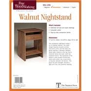 Fine Woodworking Walnut Nightstand