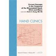 Current Concepts in the Treatment of the Rheumatoid Hand, Wrist and Elbow