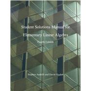 Elementary Linear Algebra, Students Solutions Manual