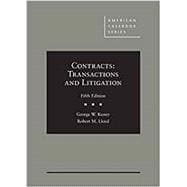 Contracts: Transactions and Litigation (American Casebook Series) 5th Edition