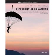 Differential Equations: An Introduction to Modern Methods and Applications 3rd Edition WileyPLUS Single-term