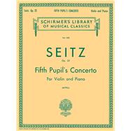 Pupil's Concerto No. 5 in D, Op. 22 Schirmer Library of Classics Volume 950 Score and Parts