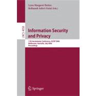Information Security and Privacy : 11th Australasian Conference, ACISP 2006, Melbourne, Australia, July 3-5, 2006 Proceedings