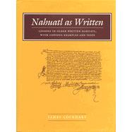 Nahuatl As Written