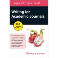Writing for Academic Journals
