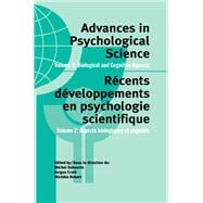 Advances in Psychological Science, Volume 2