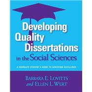 Developing Quality Dissertations in the Social Sciences
