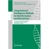 Computational Intelligence Methods for Bioinformatics and Biostatistics