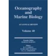 Oceanography and Marine Biology, An Annual Review, Volume 40: An Annual Review: Volume 40