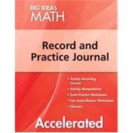 Big Ideas Math Red Accelerated, Record and Practice Journal (1 year)