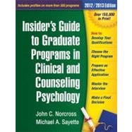 Insider's Guide to Graduate Programs in Clinical and Counseling Psychology 2010/2011 Edition,9781606234631