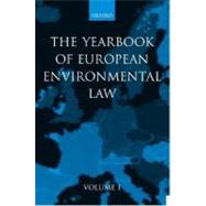 Yearbook of European Environmental Law  Volume 1