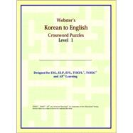 Webster's Korean to English Crossword Puzzles: Level 1