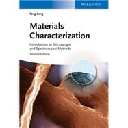 Materials Characterization Introduction to Microscopic and Spectroscopic Methods