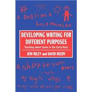 Developing Writing for Different Purposes : Teaching about Genre in the Early Years