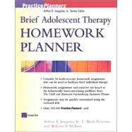 Brief Adolescent Therapy Homework Planner