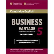 Cambridge English Business 5 Vantage Student's Book With Answers