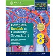 Complete English for Cambridge Lower Secondary Student Book 8 For Cambridge Checkpoint and beyond