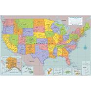 Peel & Stick USA Wall Map