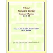 Webster's Korean to English Crossword Puzzles: Level 12