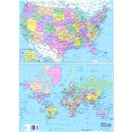 Notebook Map Us/World Strip (12)