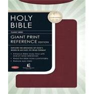 Holy Bible: NKJV Giant Print Reference Edition - Burgundy