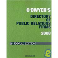 O'Dwyer's Directory Of Public Relations Firms 2008