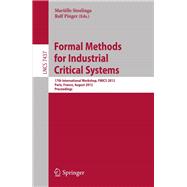 Formal Methods for Industrial Critical Systems
