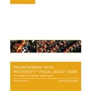 Programming with Microsoft® Visual Basic 2008: An Object-Oriented Approach, 3rd Edition