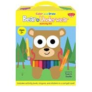 Color and Draw Bear in Underwear Activity Kit Includes activity book, crayons, and stickers in a carryall case!