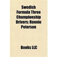 Swedish Formula Three Championship Drivers : Ronnie Peterson