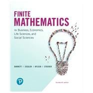Finite Mathematics for Business, Economics, Life Sciences, and Social Sciences