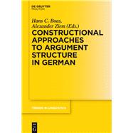 Constructional Approaches to Syntactic Structures in German