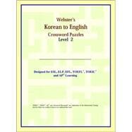 Webster's Korean to English Crossword Puzzles: Level 2