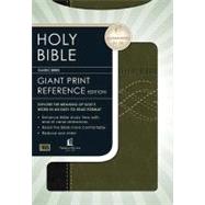 Holy Bible: King James Version, Personal Size Giant Print Reference, Black/Khaki Green Leathersoft