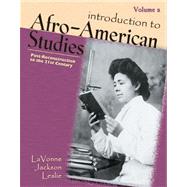 Introduction to Afro-american Studies: Post-reconstruction to 21st Century