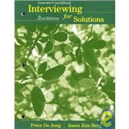 Learner's Workbook for Interviewing for Solutions