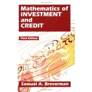 Mathematics Of Investment And Credit