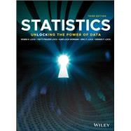 Statistics: Unlocking the Power of Data, Third Edition High School Binding