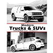 Modern Trucks & Suvs Adult Coloring Book