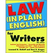 The Law (In Plain English) for Writers