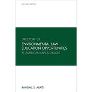Directory of Environmental Law Education Opportunities at American Law Schools