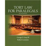 Tort Law for Paralegals