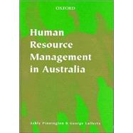 Human Resource Management in Australia An Introduction