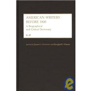 American Writers Before 1800