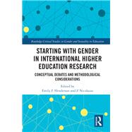 Starting with Gender in International Higher Education Research: Perspectives on Evolving Concepts and Methods