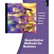 Quantitative Methods for Business, 11th Edition,9781133464785