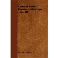 Cornwall Parish Registers - Marriages -
